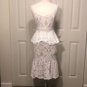Boohoo White Lace Dress!!